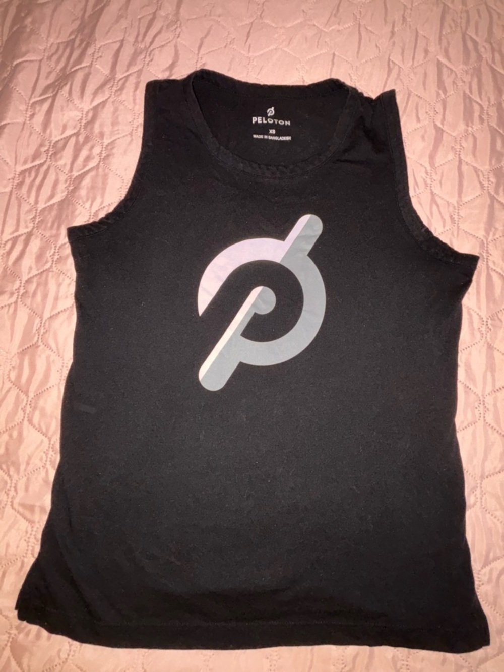 Peloton Black Logo Crew Neck Tee